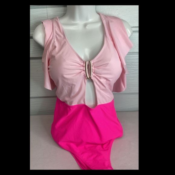 Other - Pink woman One Piece Swimsuit